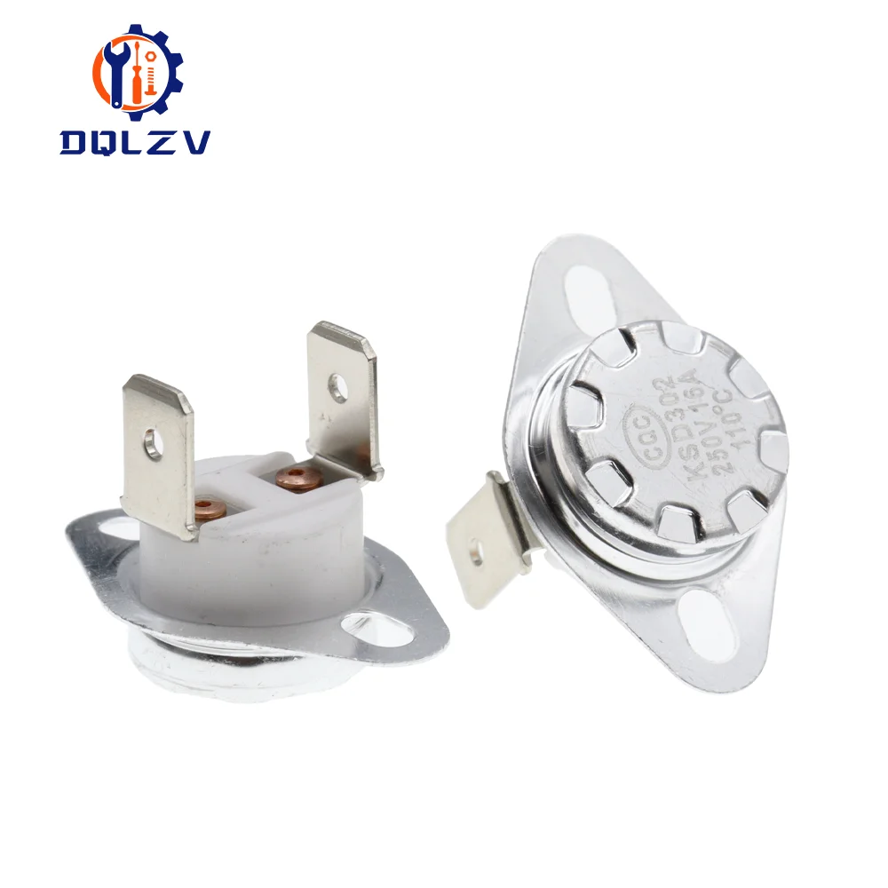 KSD302 16A 250V 40-300 degree Ceramic KSD301 Normally Closed Temperature Switch Thermostat 85C 95C 110C 130C 150C 180C 250C 300C