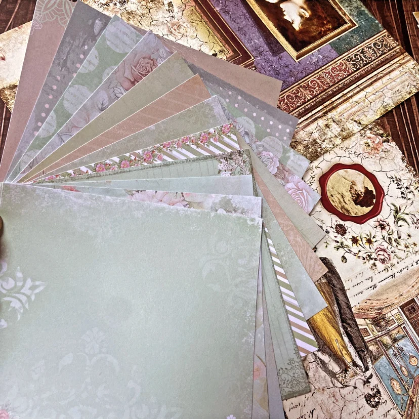 

Scrapbooking Paper 12 Sheets/pack 6'' Decorative Origami Arts Crafts DIY Background Handmade Card Paper