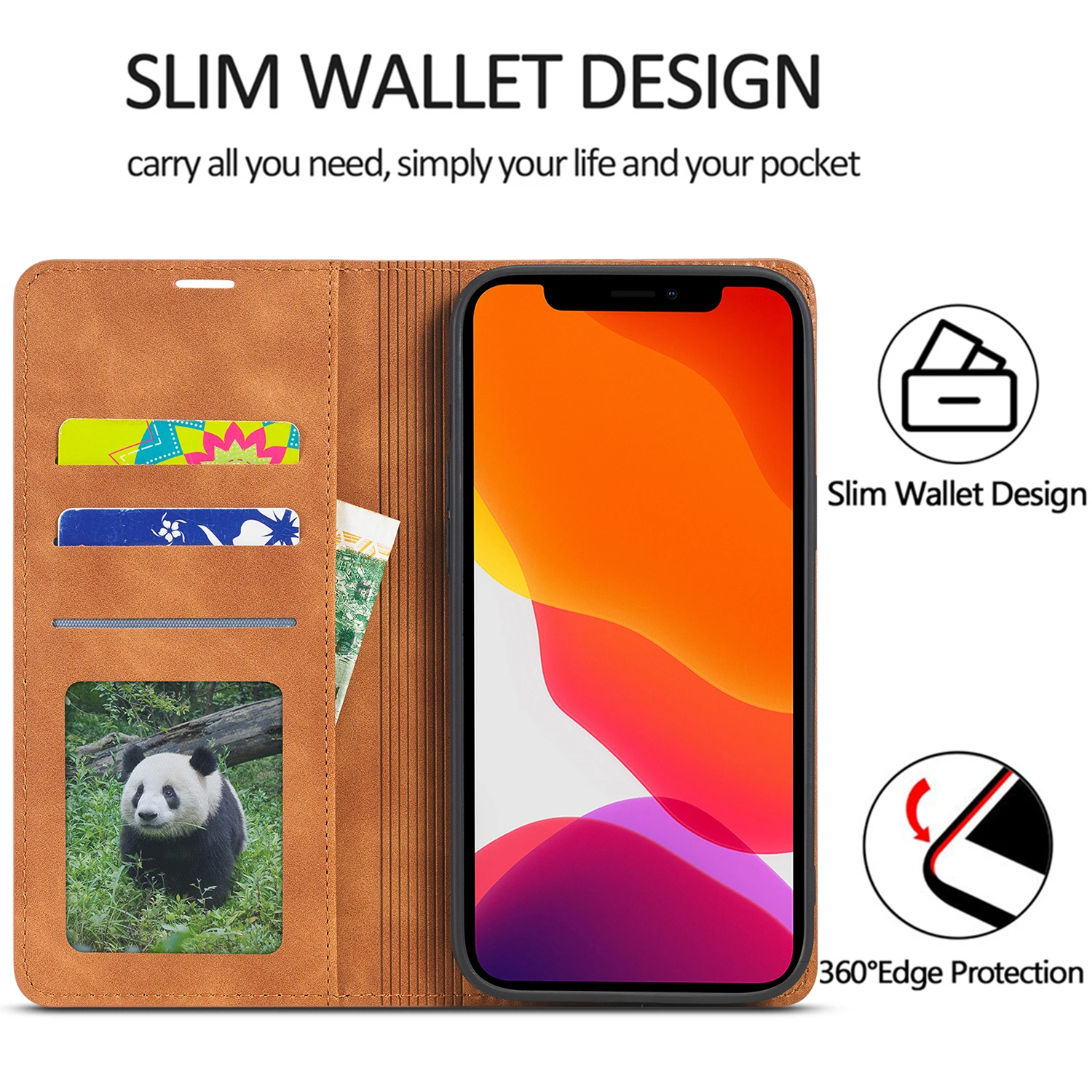 Luxury Flip Leather Phone Bag Case For Samsung Galaxy S23 S22 S21 S20 FE Ultra S10 S9 S8 Plus S7 Edge Note 9 Wallet Cards Cover