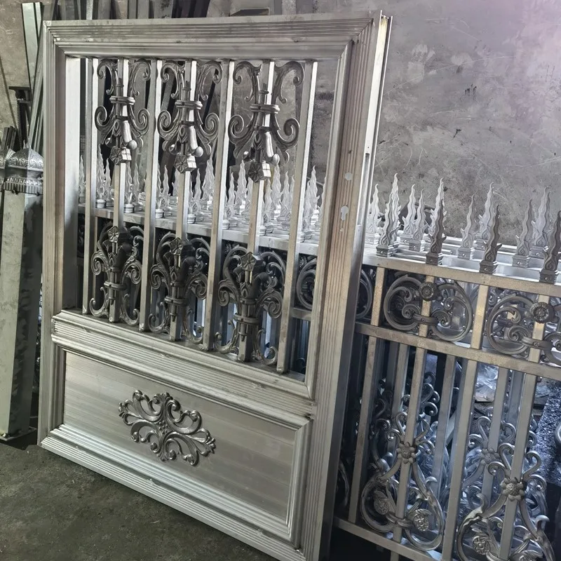 

Hot Dip Galvanzied New Design Home Garden Wrought Iron Gate Custom Doors Aluminum Countryard Stainless