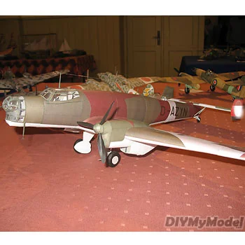DIYMyModeI немецкий Junker ju-86a1 подводный бомбардировщик DIY Бумажная модель ручной