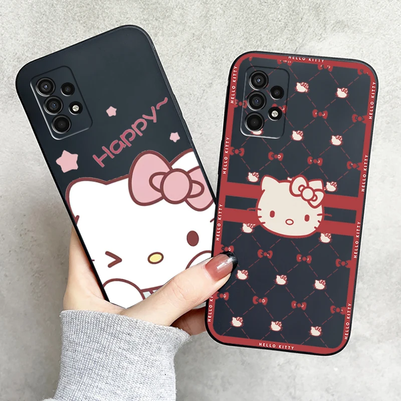 

Hello Kitty TAKARA TOMY Phone Case For Samsung Galaxy S8 S9 S10 Plus S10E S10 Lite S10 5G Funda Coque Liquid Silicon Back