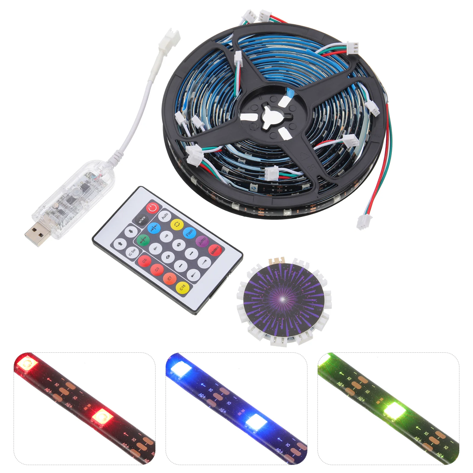 

Outdoor Light Strip Fireworks Lights Clap Smart Indoor LED Metal Sound Control Symphony