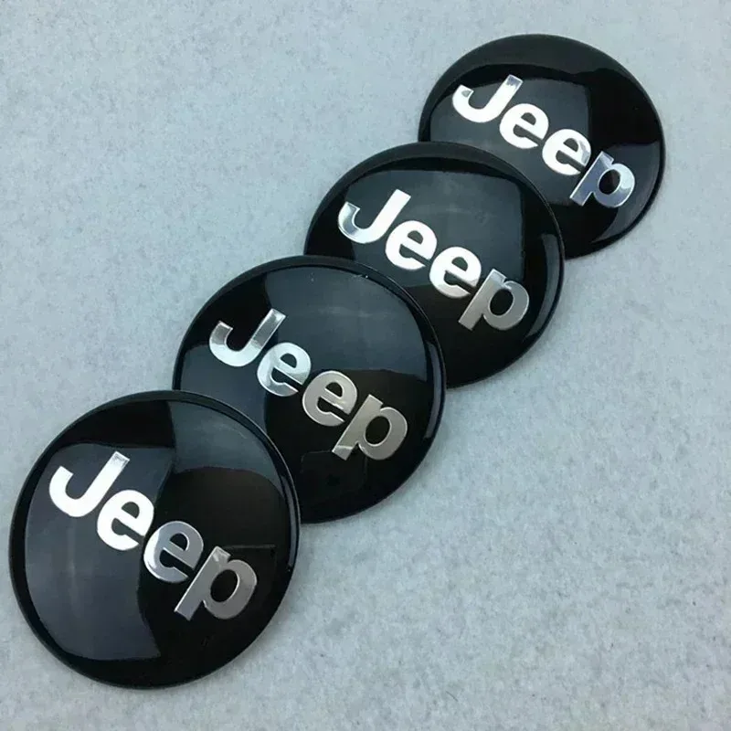 Фото Наклейки на центральные колпачки колесных дисков (4 шт.) для Jeep Patriot, Grand Cherokee, Commander, Wrangler JL, Renegade, Liberty, Compass, Patriot №1