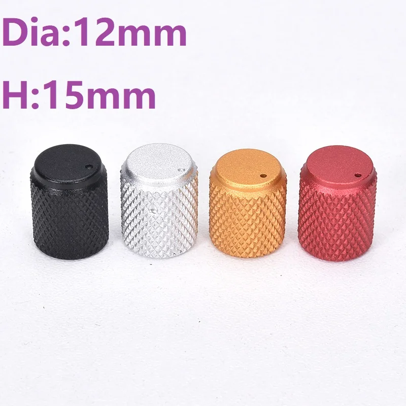 

Dia12mm *H15mm Car Made All Aluminum Knob Dumb White Sandblasting Knurled Knob