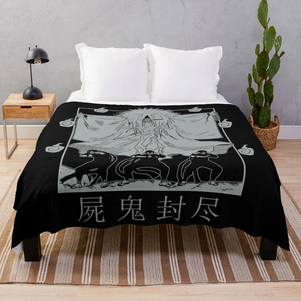 

Grim Reaper Seal (Black) Fur Throw Blanket Luxury Hypebeast Decor Baphomet Flannel Soft Throw Blankets