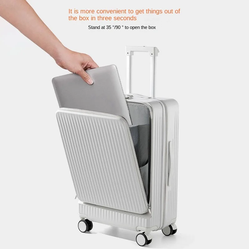 20 22 24 28-дюймовый чемодан с передним отверстием и сумкой для ноутбука