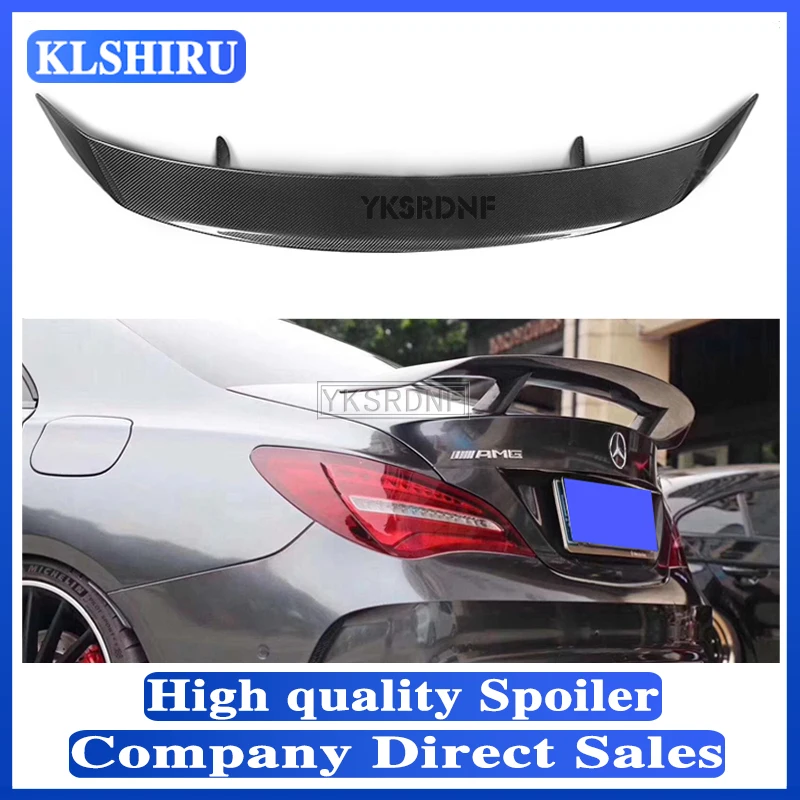 

GT Spoiler For Mercedes CLA Wing CLA45 W117 C117 Matt Carbon Fiber Rear Trunk Lid Spoiler CLA180 CLA200 CLA250 CLA260 2013 ON