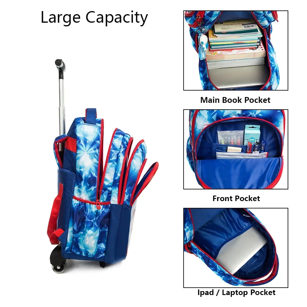 Школьный рюкзак с колесиками на колесиках для детей сумка мальчиков школьные
