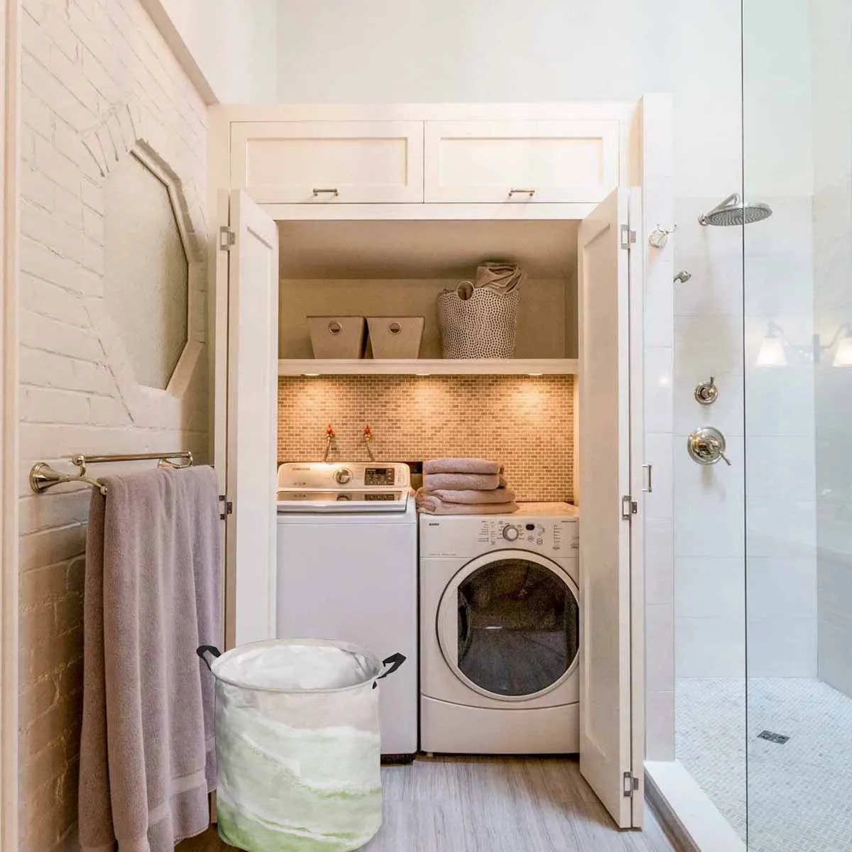 Волнистая корзина для белья портативная складная Бытовая сумка хранения из