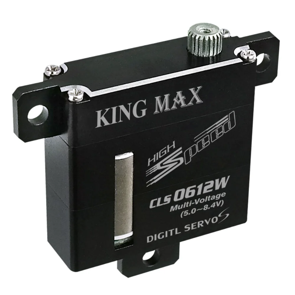 

KINGMAX CLS0612W 23g 7kg.cm@7.4 V Metal Gears High-voltage Coreless Motor Digital Flat and Thin Servo for Glider Fixed Wing