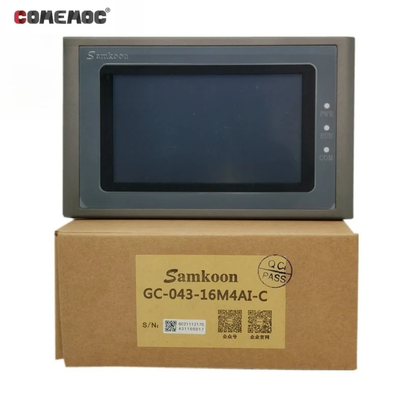 Фото GC-043-16M2AI-C GC-043-16M4AI-C GC-043-16M-C Samkoon HMI+PLC 4,3-дюймовый сенсорный экран 24 В постоянного тока №3