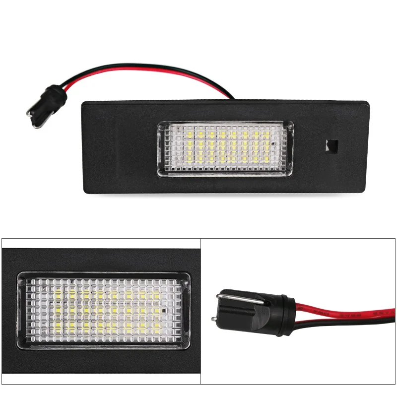 2 шт. лампа номерного знака 24 светодиода автомобильный свет Canbus без ошибок для BMW 1