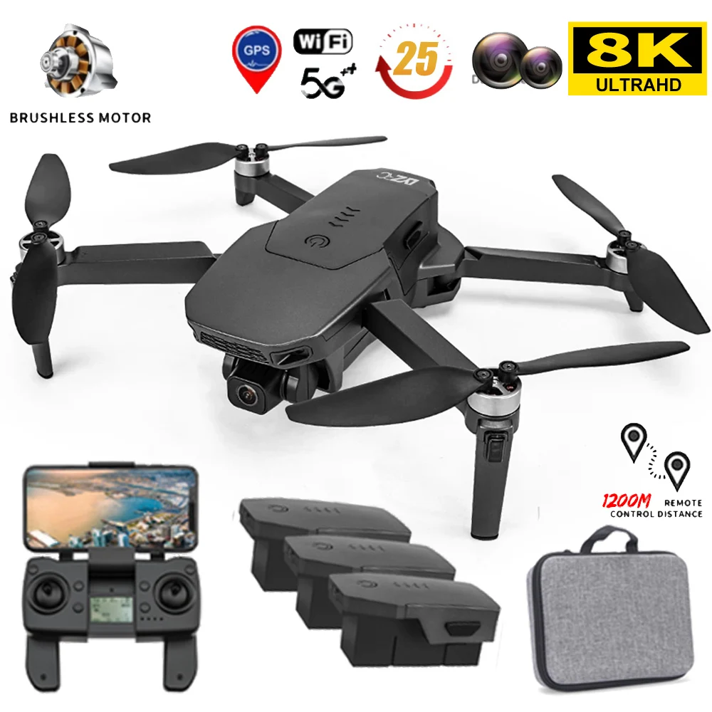2022 New L300 RC GPS Drone 4K Professinal Double Camera HD ESC Camera Optical Flow Positioning Foldable Quadcopter  Boy Toy Gift