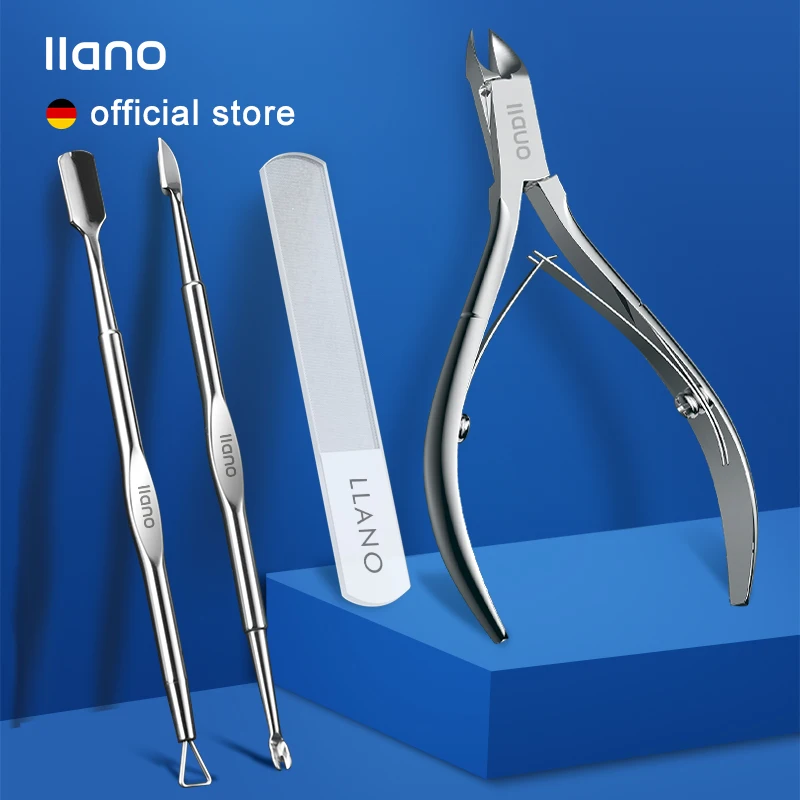 

Ножницы LLANO из нержавеющей стали для удаления омертвевшей кожи, набор инструментов для маникюра, пилка для ногтей, нанопилка для удаления ом...