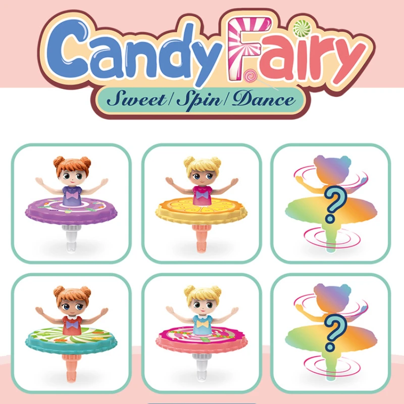 

Krissing Candy Spinning Dancing Spinning Top Princess Doll Toy Girl Doll Blind Box Flying Sweetheart Toys