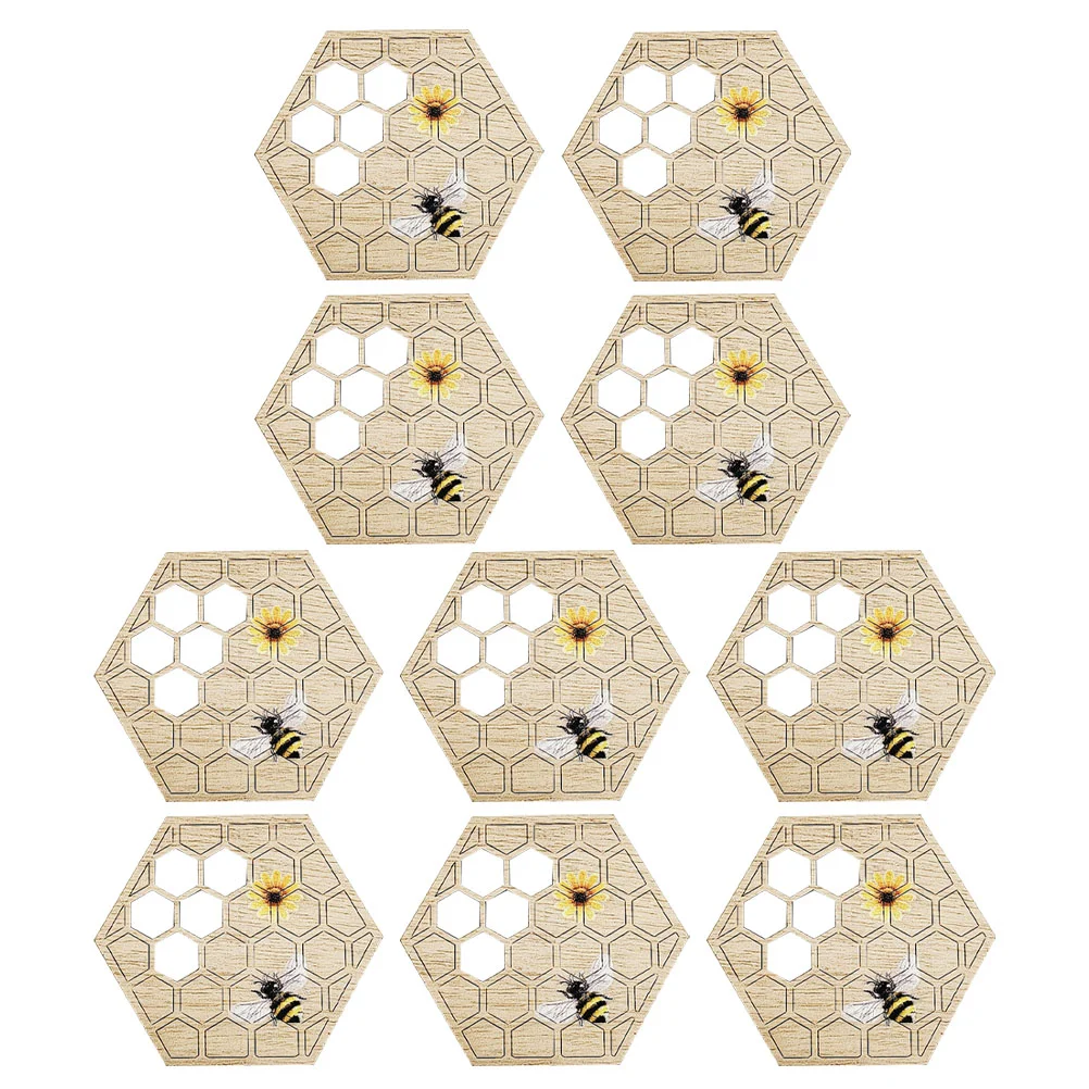 

Coasters Wooden Coffee Cup Tea Matplacemat Wood Coaster Honeycomb Beverage Holder Pot Heat Trivets Potholders Resistant Kungfu