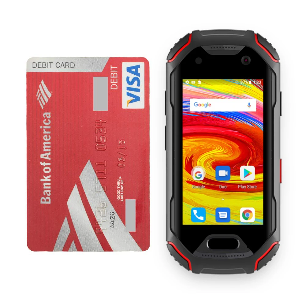 Unihertz Atom 4G Rugged Waterproof Smartphone Android 9.0 Octa Core 4GB RAM 64GB ROM 2.45 Inch unlocked Mobile Phone 2000mAh NFC