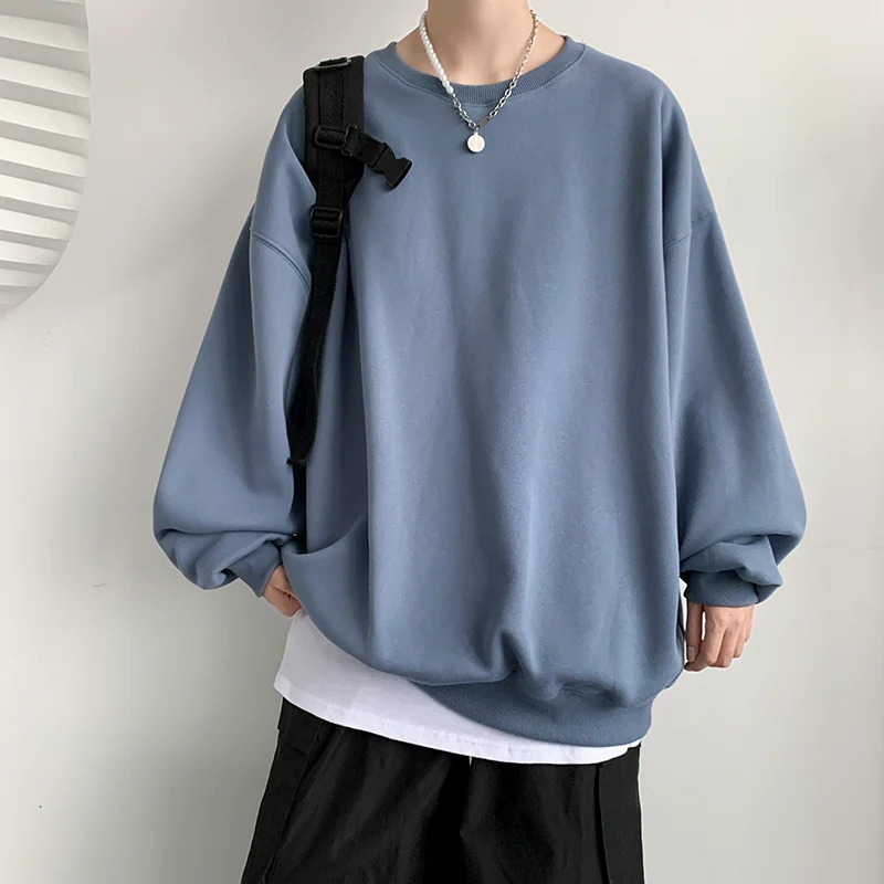 

Autumn Men Casual Sweatshirts Harajuku Printed Men Oversized Hoodies 2023 Korean Man Casual Loose Pullovers