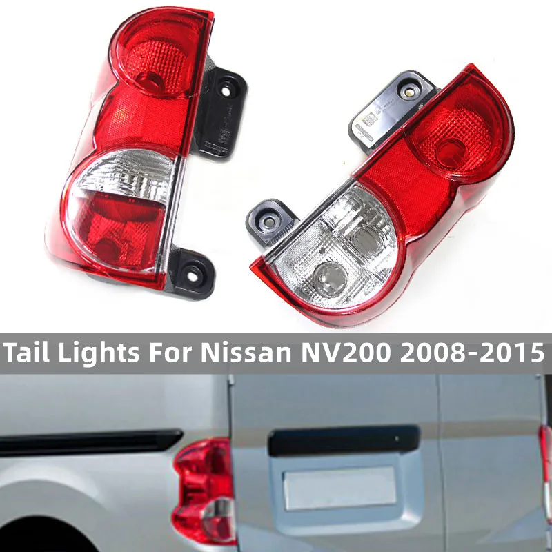 Luces traseras para Nissan NV200 2008-2015, luces de freno traseras exteriores, accesorios de coche, Luz antiniebla de señal de giro