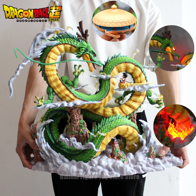 

43cm Dragon Ball Z Yoyo Shenron With Kid Son Goku Dragon Gk Statue Pvc Action Figures Collectible Model Toys Gifts For Children