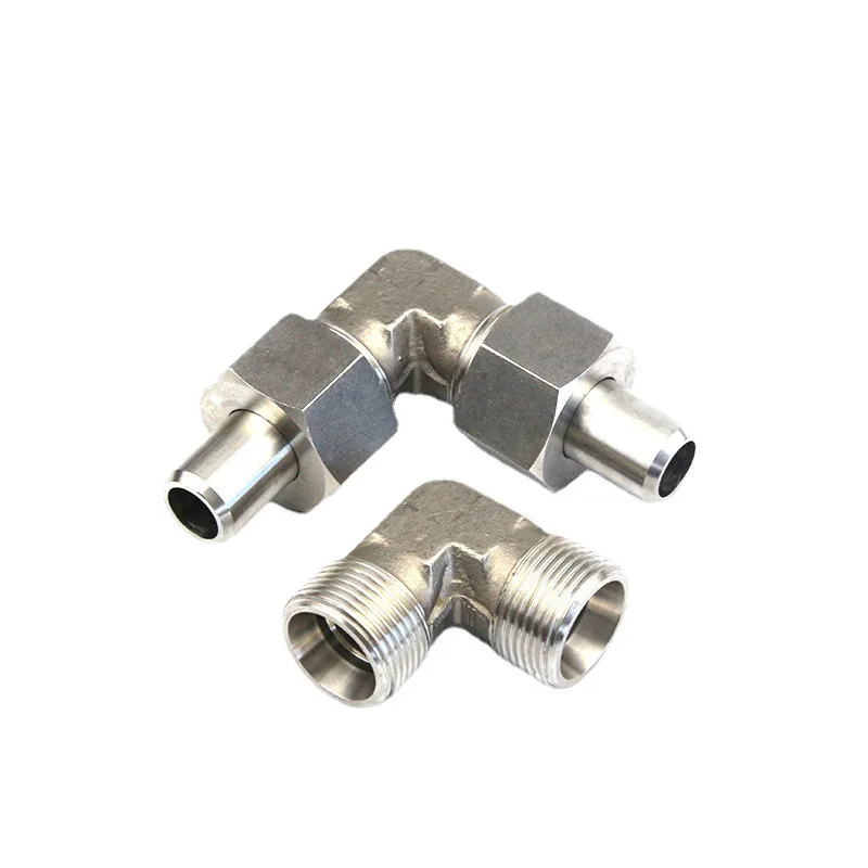 

Stainless Steel/Carbon Steel External Thread Welded Right Angle Joint JB/T6383.2 Cone Seal Welded Right Angle Pipe Joint