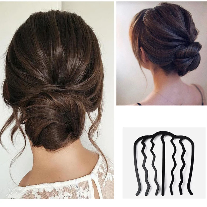 

Braiding Hairpins Inserts Hair Clip Ponytail Hair Comb Bun Maker Comb Grips Hair Comb Styling Tools Ornaments Headwear Clip