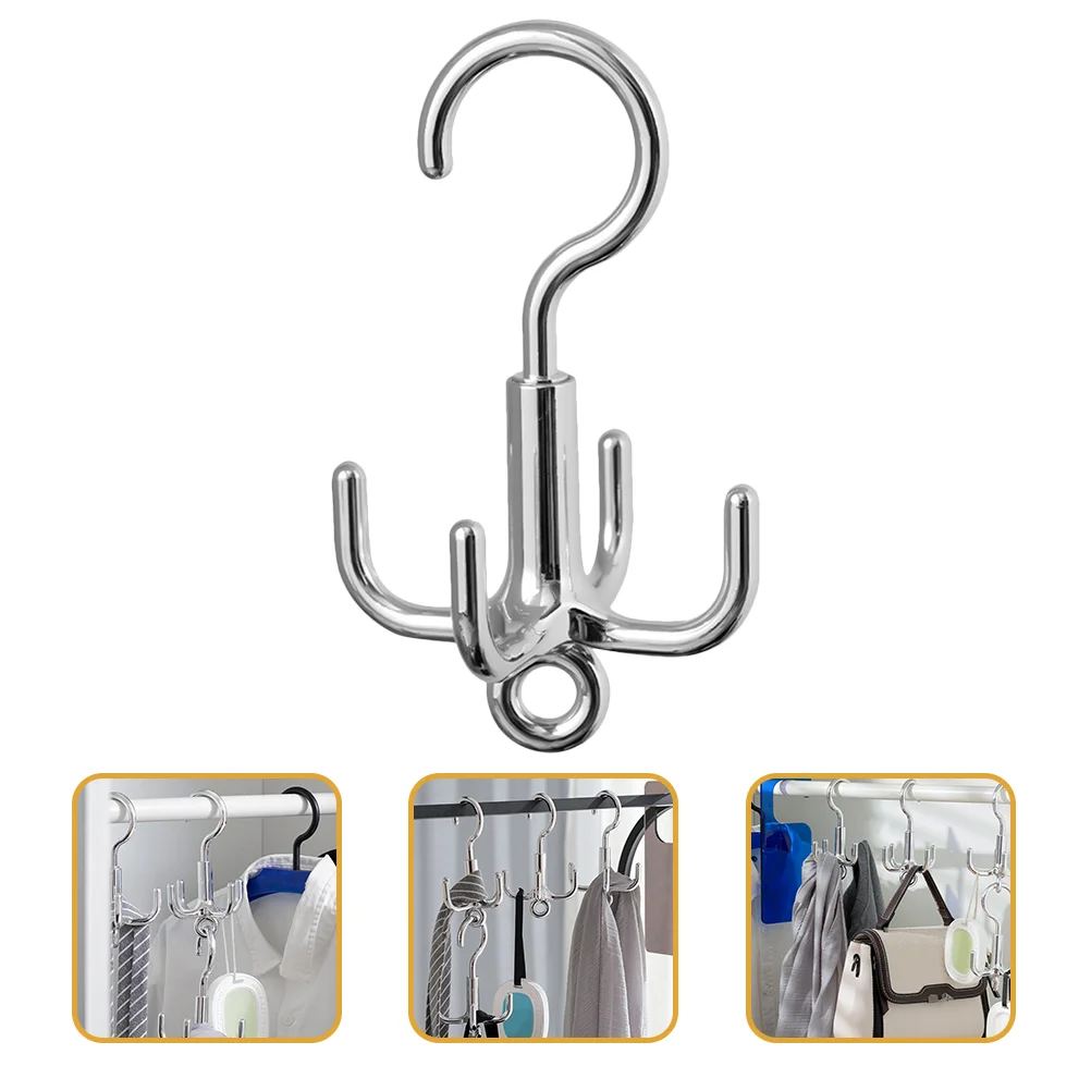

Advanced Rotating Hook Belt Hanger Hat Clothes Storage Rack Multi-use Pothook Closet Hooks Handbag