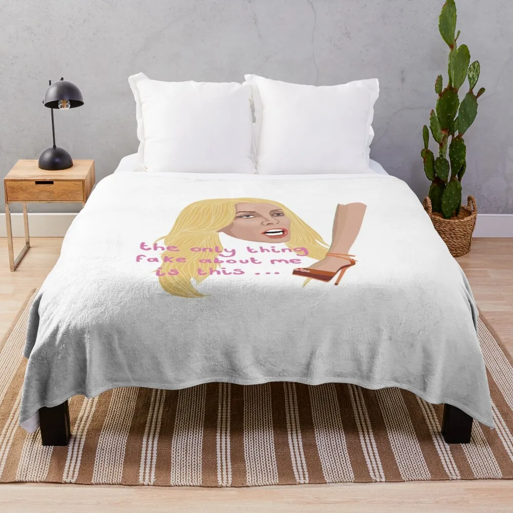 

Aviva Drescher - Fake Leg - RHONY - Real Housewives Throw Blanket Sofas