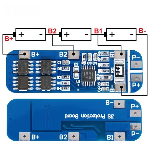 Модуль зарядки литий-ионных аккумуляторов Smart 3S 10A