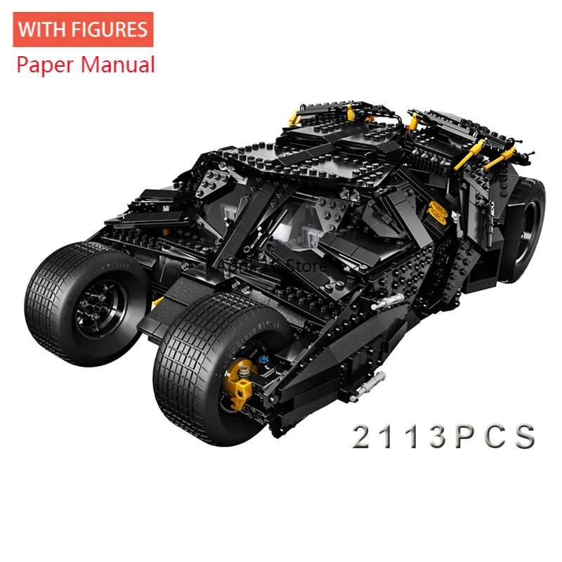 

Technical 2113pcs Batmobile Vehicle Model Building Blocks Creative Car Bricks Set DIY Toys Birthday Gifts for Children Kids