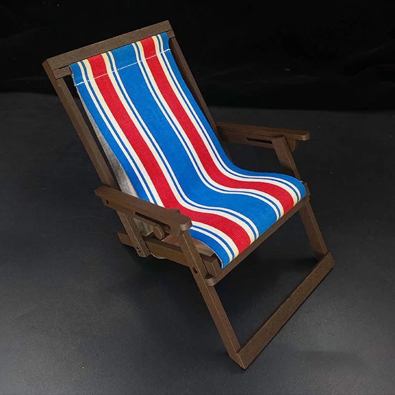 

1/6 Scale Smiling Bruce Scene Accessories Folding Beach Chair Plastic Model Collection Display