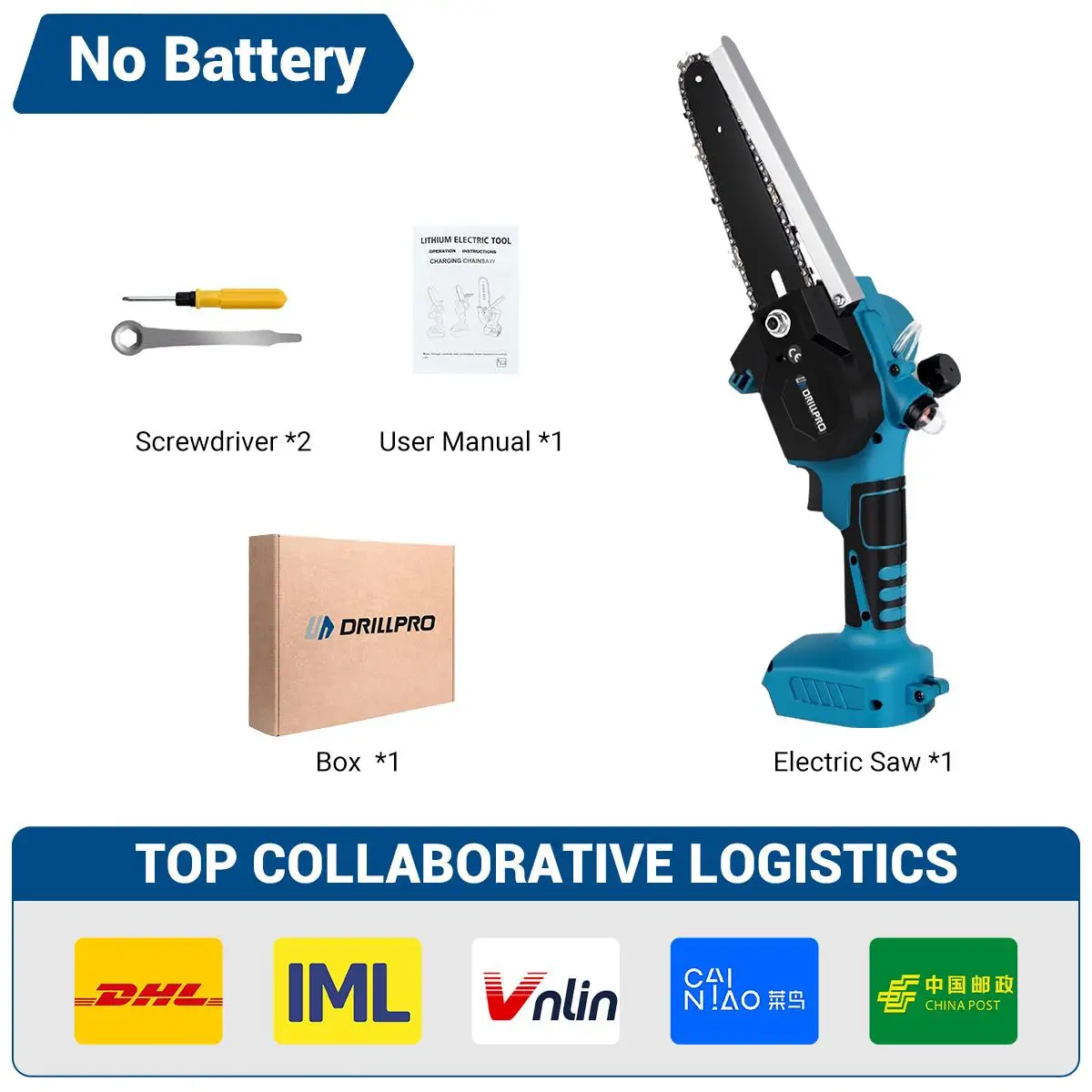 

Бесщеточная электрическая пила Drillpro, 6 дюймов, 3000 Вт, ручная Беспроводная пила для обрезки масел, деревообрабатывающий электроинструмент для Makita с батареей 18 в