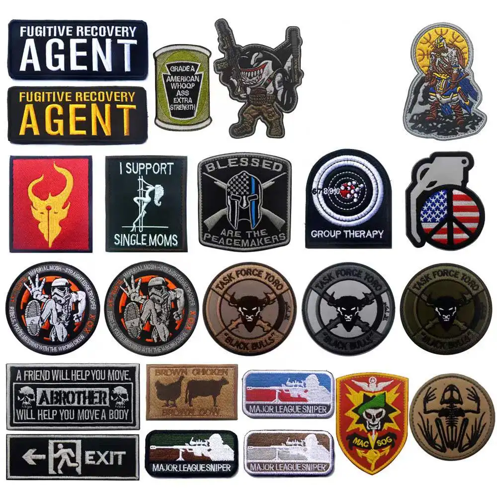 

3D embroidered armband Velcro backpack Sticker Badge body badge embroidered BADGE PATCH Cloth Patch Military Tactical hat