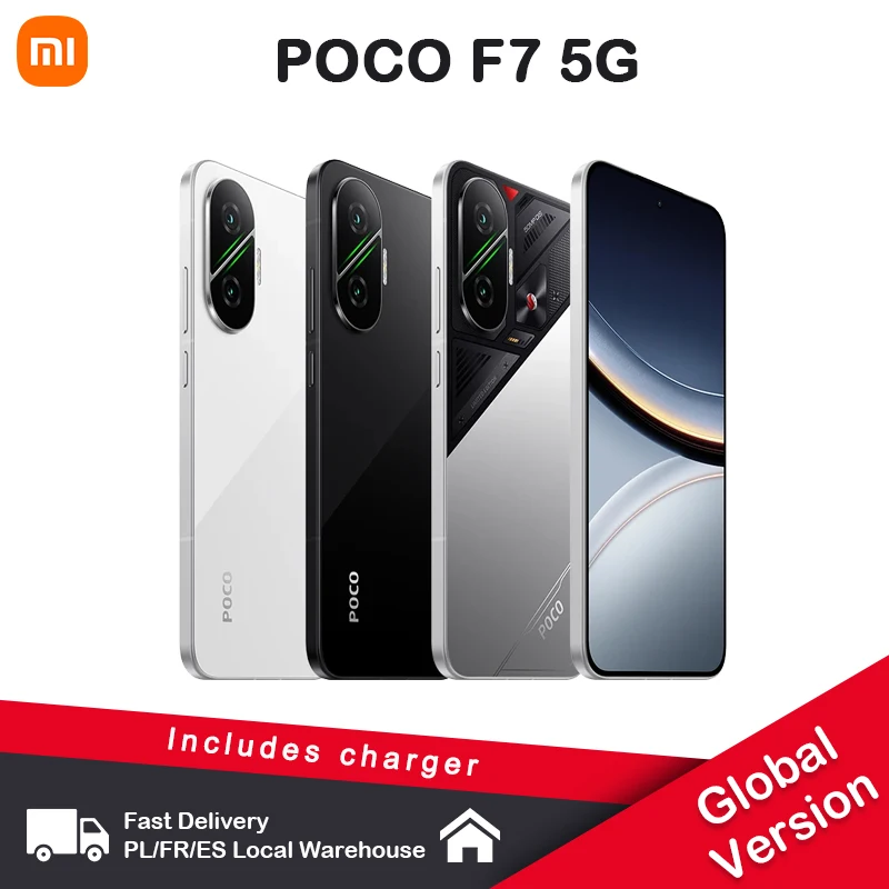 Smartphone POCO F7 5G NFC Snapdragon 8S Gen 4 Bateria 6500mAh 90W 6.83 1.5 K 120Hz Camara AMOLED 50MP