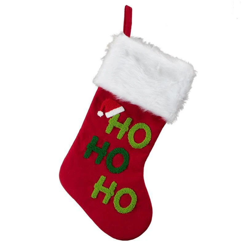 

Fashion Christmas Socking Letters Candy Bag Pendant Decoration for Xmas Night