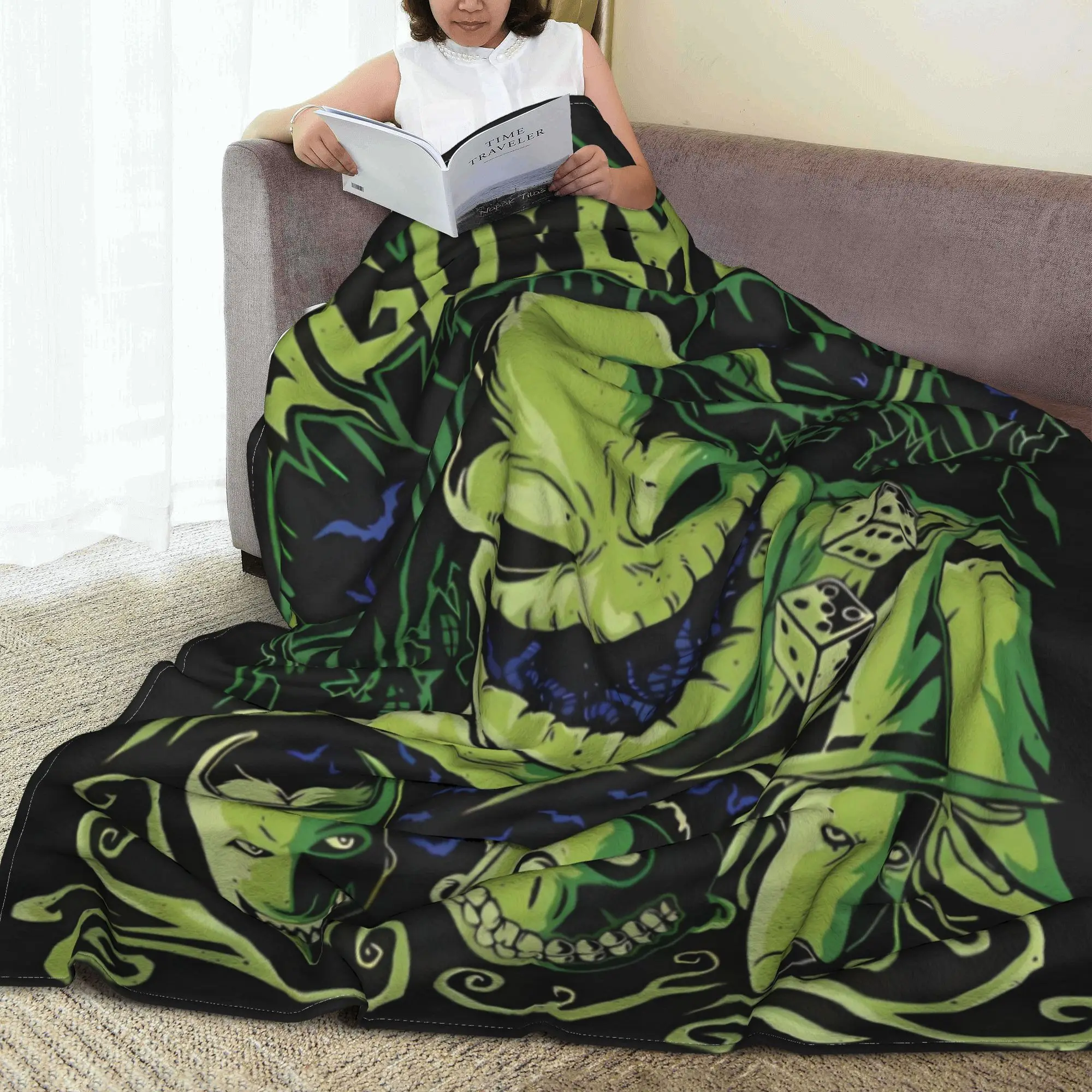 Одеяло Oogie Boogie The Nightmare Before Christmas фланелевое легкое одеяло с рисунком Boogieman тонкое