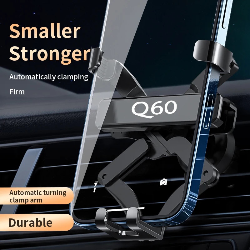 

Car Phone Holder Surrounded Elastic Clamp Arm Samller Interior for YFND Q30 Q60 QX50 QX55 QX60 QX70 QX80 Car accessories