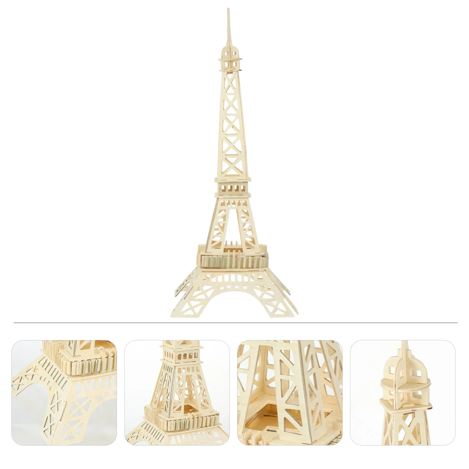 

1 Set 3D Eiffel Tower Wooden Puzzle Creative Jigsaw Educational Puzzle Toys