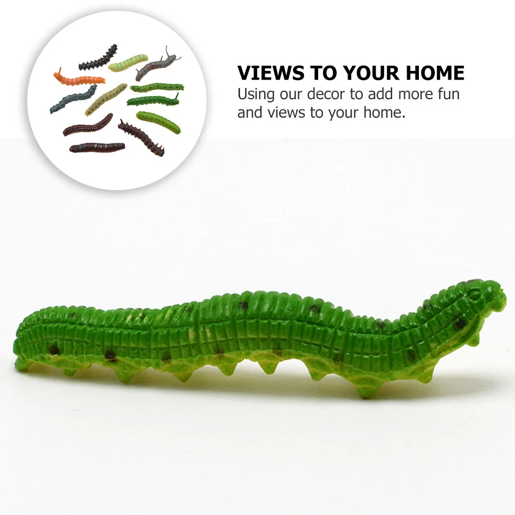 24 шт. детские игрушки искусственная гусеница моделирование украшения сада