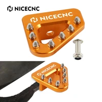 nicecnc for ktm 125 380 200 exc sx egs 400 450 525 exc exc g mxc g racing 450 540 2003 aluminum rear brake pedal plate orange