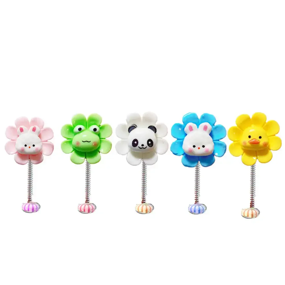 Мультяшный интерьер автомобиля трясущаяся голова цветочный орнамент украшение