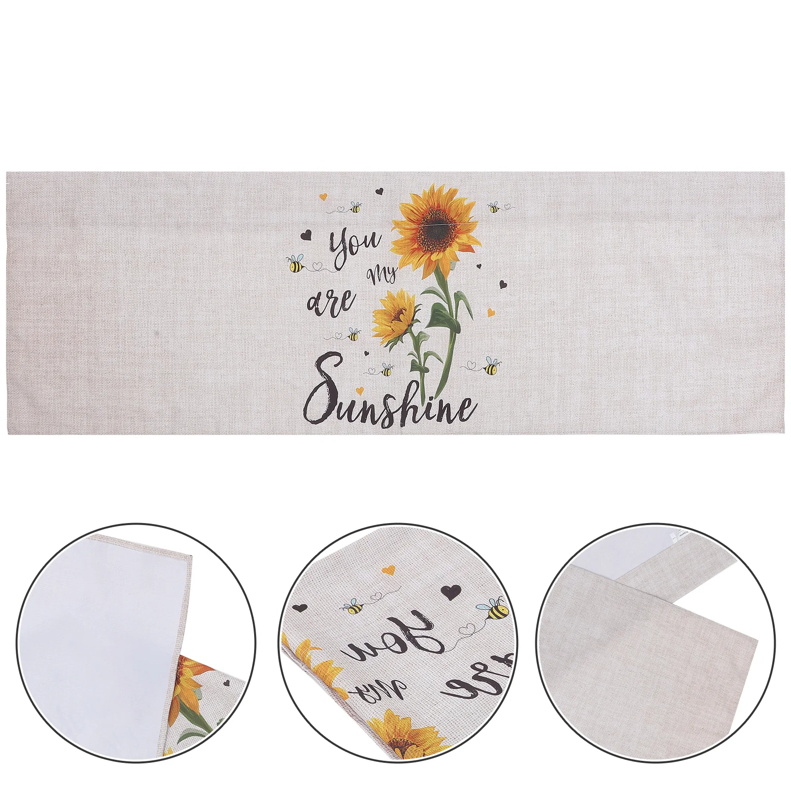 

Short Curtains Half Valance Kitchen Windows Decorate Pongee Cotton Sunflower Printing Small