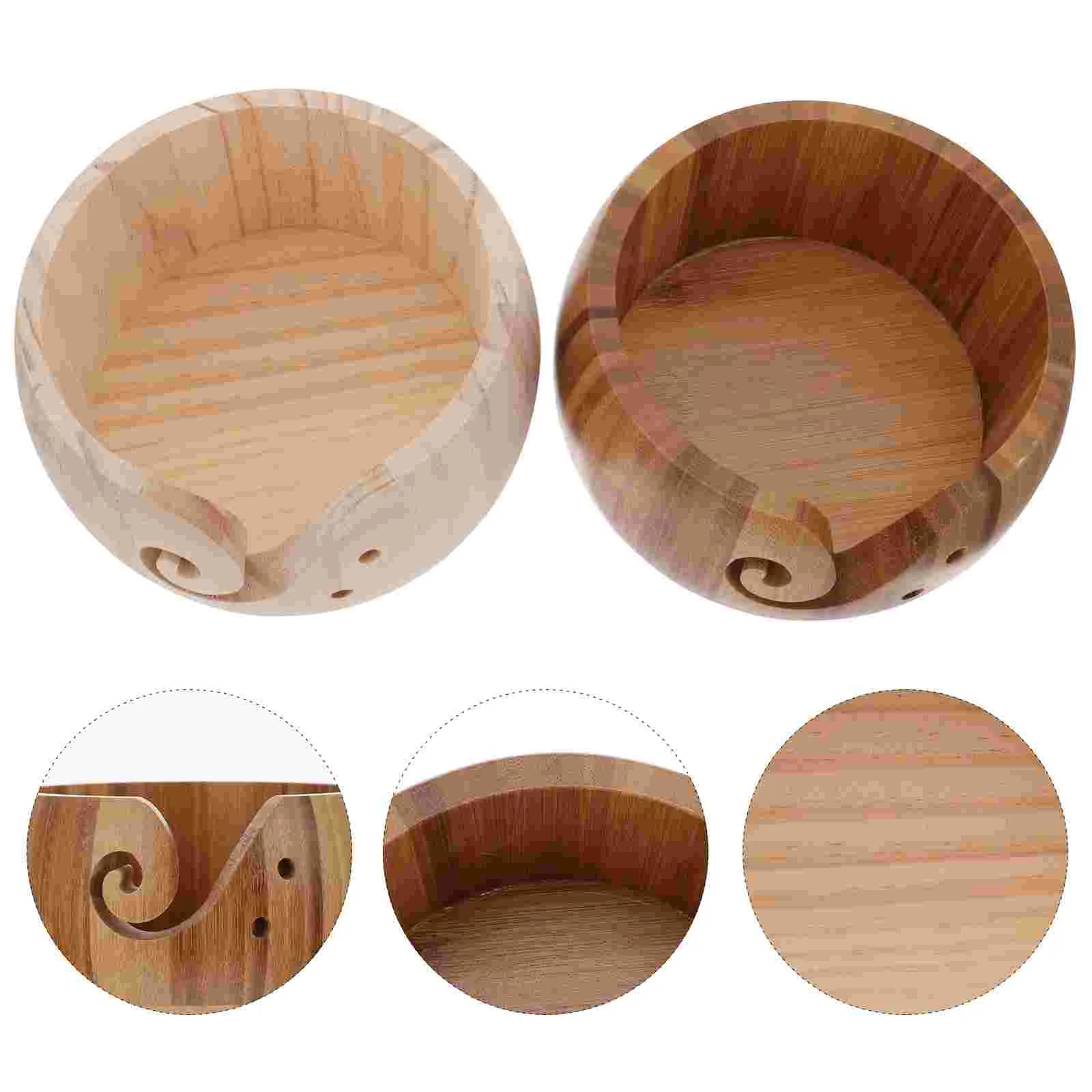 

2Pcs Yarn Storage Bowl Crochet Wool Organizer Wool Storage Bowl Knitting Bowl