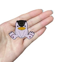 d0095 cartoon monster farm game duck lapel pins for backpacks brooches for clothing enamel pins cool badges accessories gifts