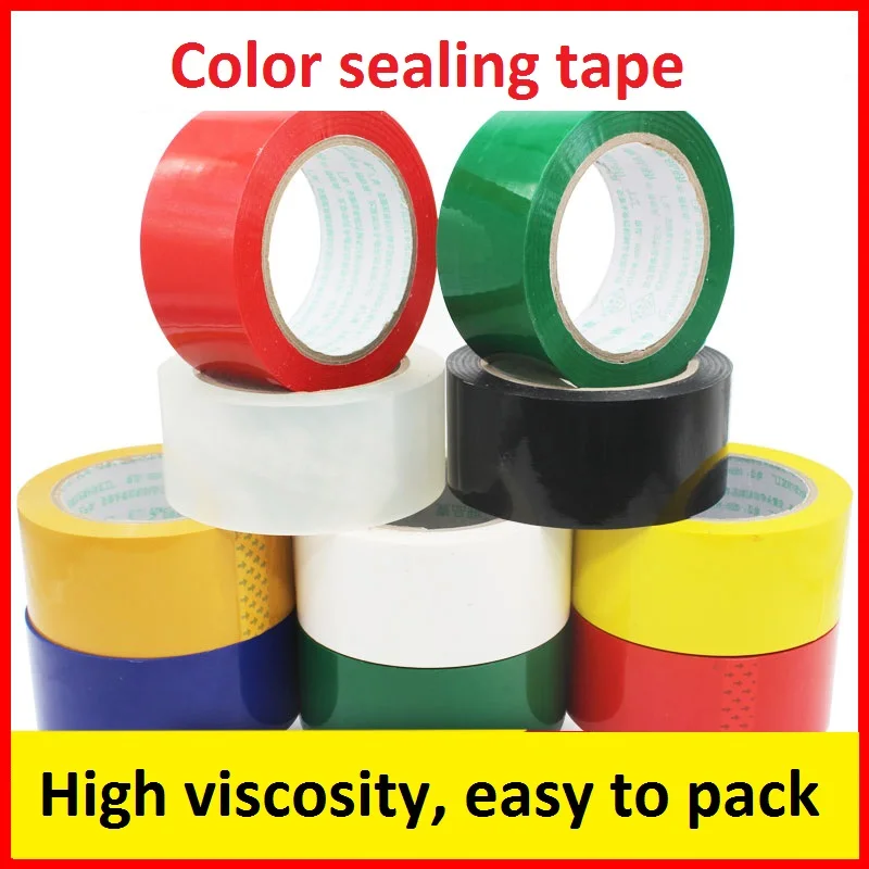 

Clear School Colors Shop Carton Packing Home Strong 8 Glue Sealing Tape Office Adhesive And 4.8cmx40m E-commerce Box Belt