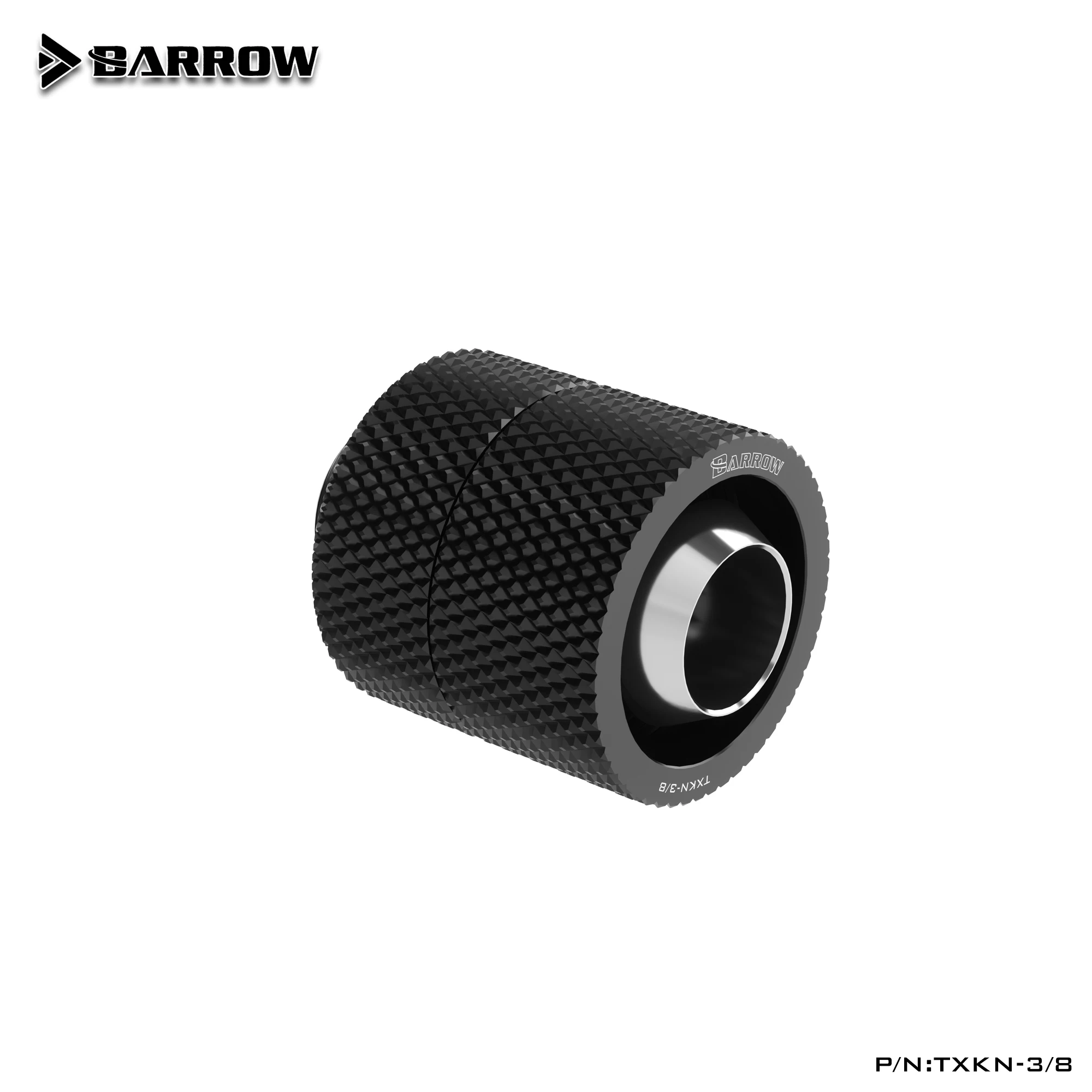 Barrow TXKN-3/8 штуцер для шланга 3/8 дюйма, id10мм + шланг od13мм, наружный диаметр 3/8 дюйма X 1/2 дюйма, соединитель для ручного затягивания труб с вращением на 360 °, серебристый/черный