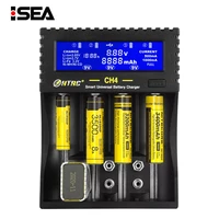 htrc 4 slots battery charger lcd smart charger for li ion li fe ni mh ni cd aaaaa266506f22163409v 18650 battery charger