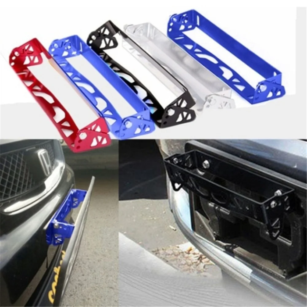 

Universal Aluminum Car JDM Styling License Plate Frame Tag Holder New 1pc Multi Color Power License Plate Frames