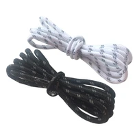 30pairslot weiou reflective shoe laces round 4 5mm shining rope shoelaces polyester with plastic tips wholesale shoe string